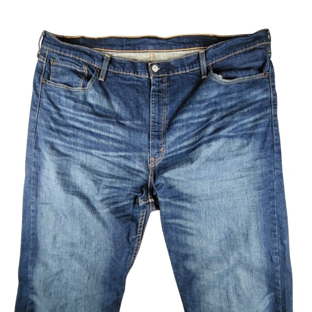Levi's 502 Jeans Mens 48x35 Blue Regular Fit Taper WaterLess Big & Tall Denim